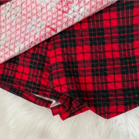Love Culture Red Plaid Quilted Front Panel Skort Small - Picture 2 of 4